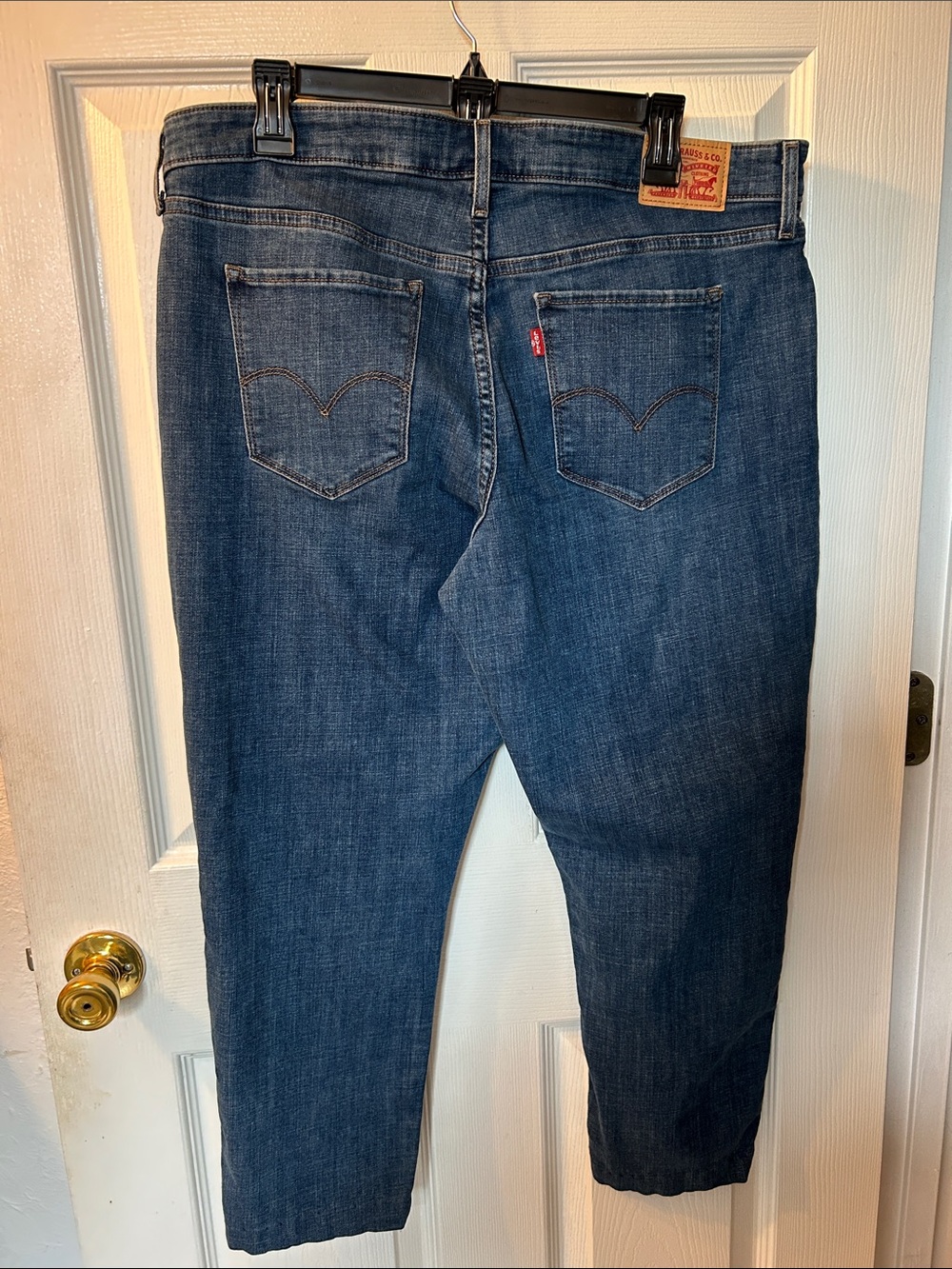 Levi’s red tab denim jeans 711 skinny size 18W short length 24.5 inseam - Picture 3 of 9